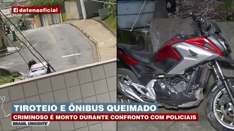 Tiroteio intenso e bandido morto