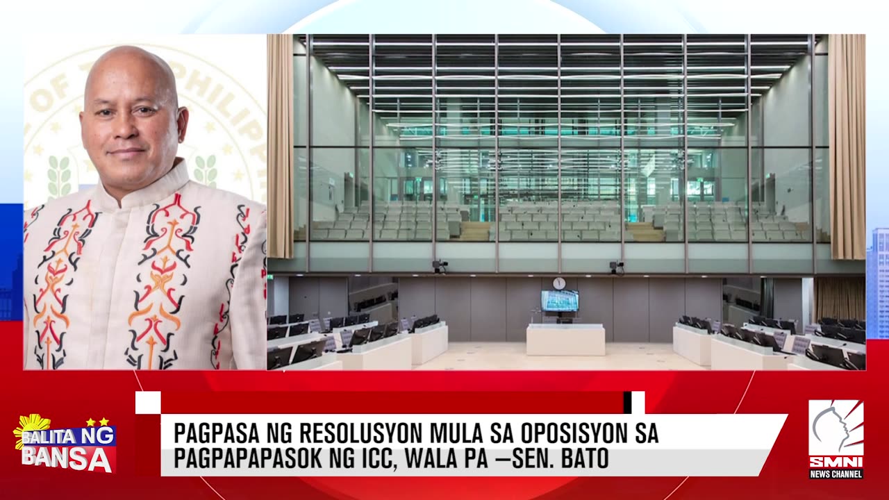 Pagpasa ng resolusyon mula sa oposisyon sa pagpapapasok ng ICC, wala pa —Sen. Bato