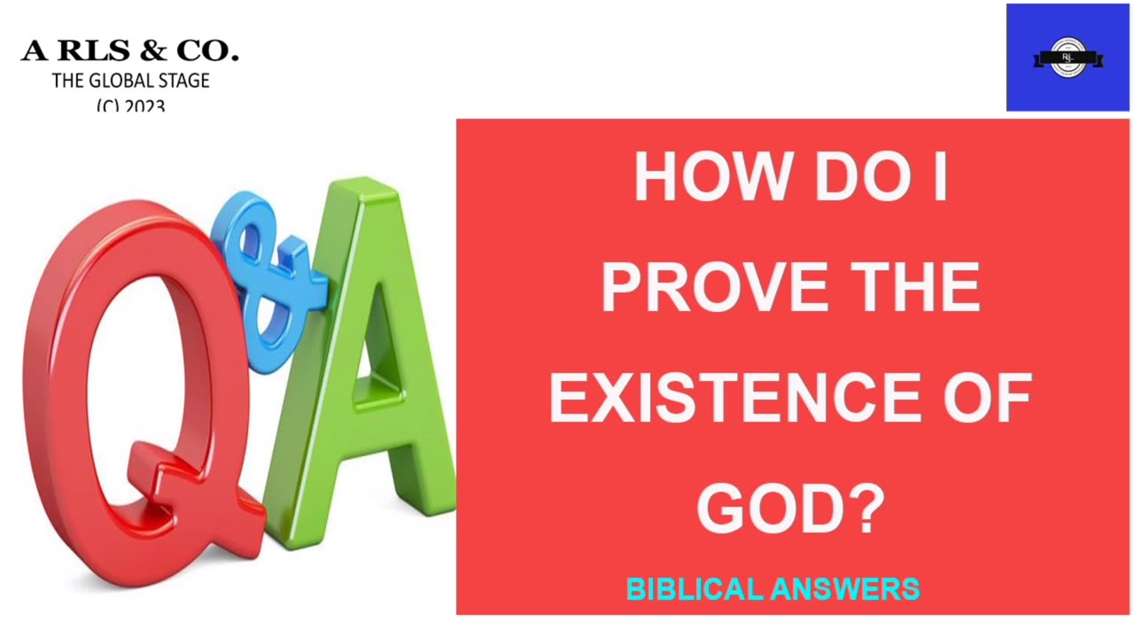 HOW TO PROVE THAT GOD EXIST