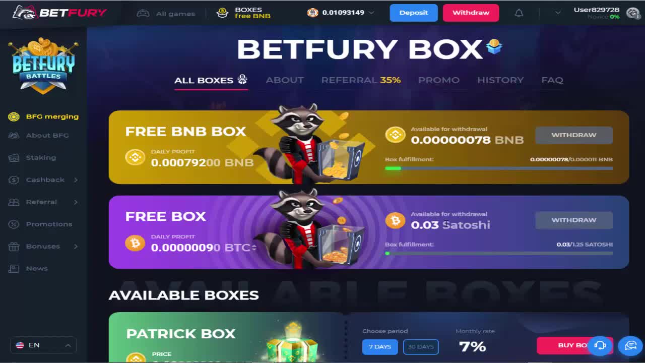 【BetFury Faucet】Ganhe 9 Mil Satoshis de BNB e 89 BTC Diariamente | Mais CryptoCurrency | Renda Extra