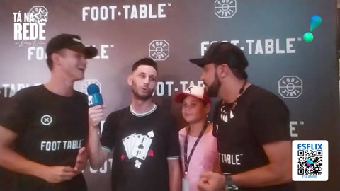 Vichtor Reches fez uma matéria no Coquetel de Lançamento do Foot Table - PGM 061