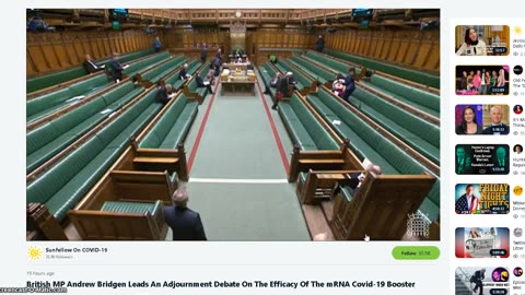 Andrew Bridgen talks to an empty house