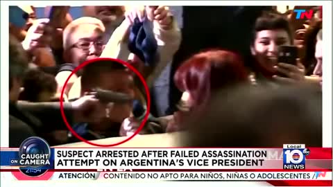 Man is in custody after failed assassination attempt on Argentina's vice president