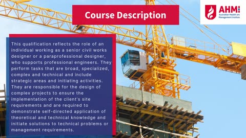 Advanced Diploma of Civil Construction Design