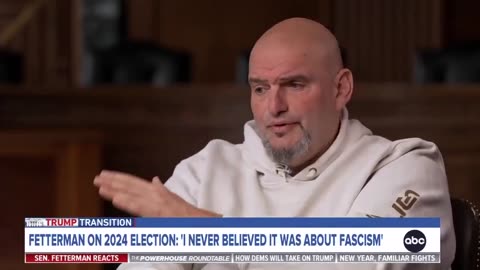 Sen John Fetterman on Trump: Not a fascist