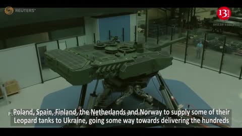File footage of Leopard tanks being serviced in Poland