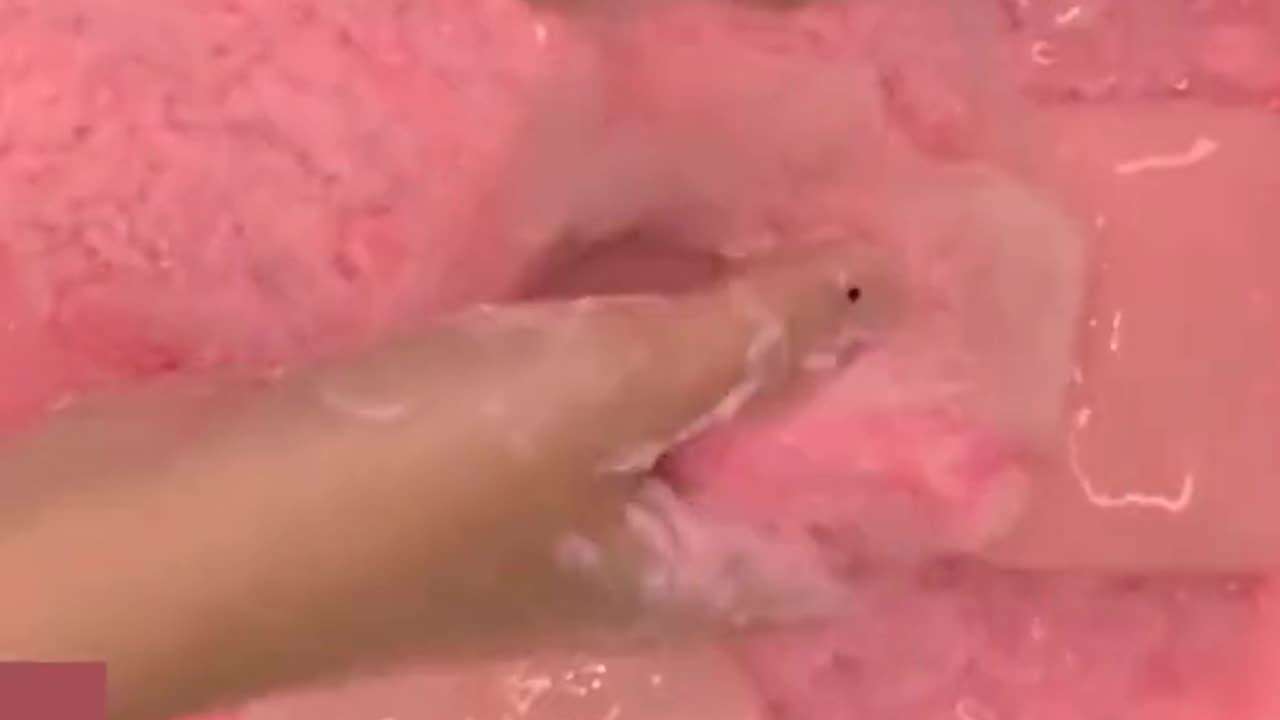 Pink soap asmr