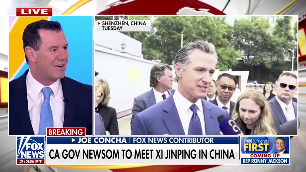 Fox News - Gov. Newsom called out for 'delusional' China trip to meet Xi Jinping