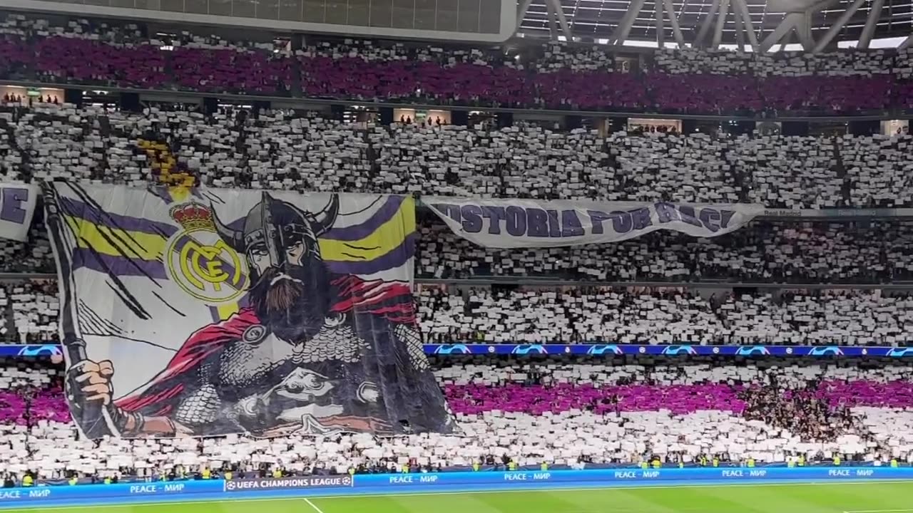 Tifo Real Madrid Vs Manchester City UEFA champions League