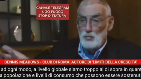 DENNIS MEADOWS, DEL CLUB DI ROMA, RIDURRE LA POPOLAZIONE DA 7 AD 1 MILIARDO DI INDIVIDUI.