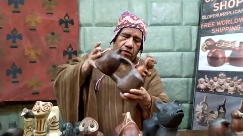 Inca whistle jar doing animal sounds