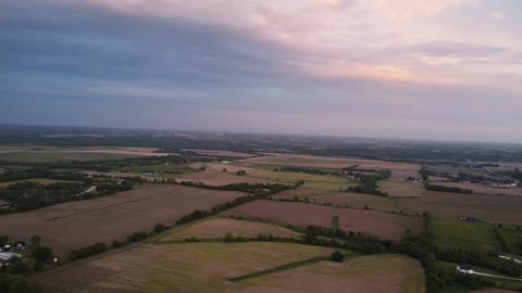 Drone sunset