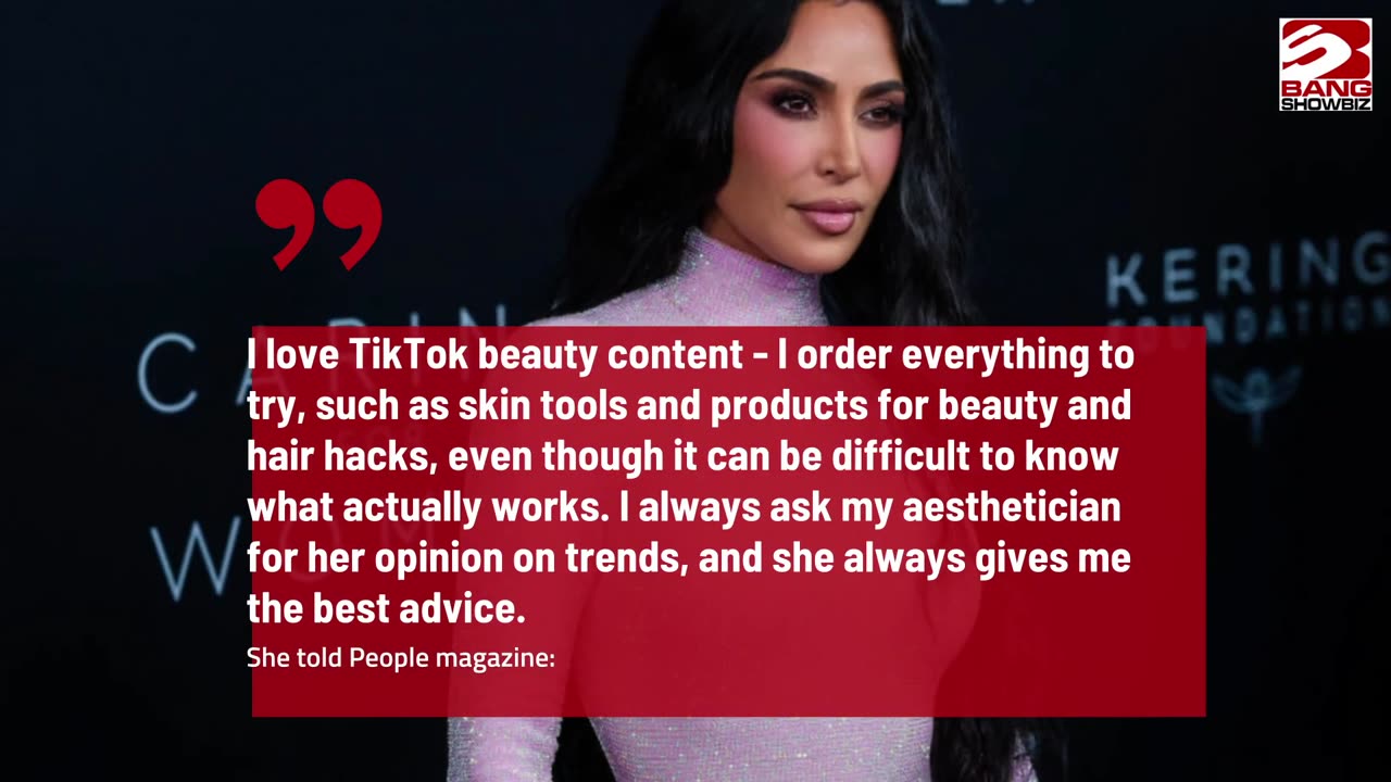 Kim Kardashian reveals her feelings on one of the tiktok contents.