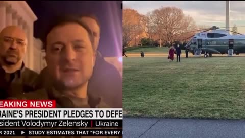 As Ukrainian President Defies Putin in Streets of Kiev -- Biden Heads to Delaware