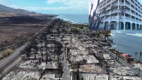 Lahaina Maui Fires WHY is MSM Ignoring Hiding Lying via Omission The Huge Still Standing Hyatt