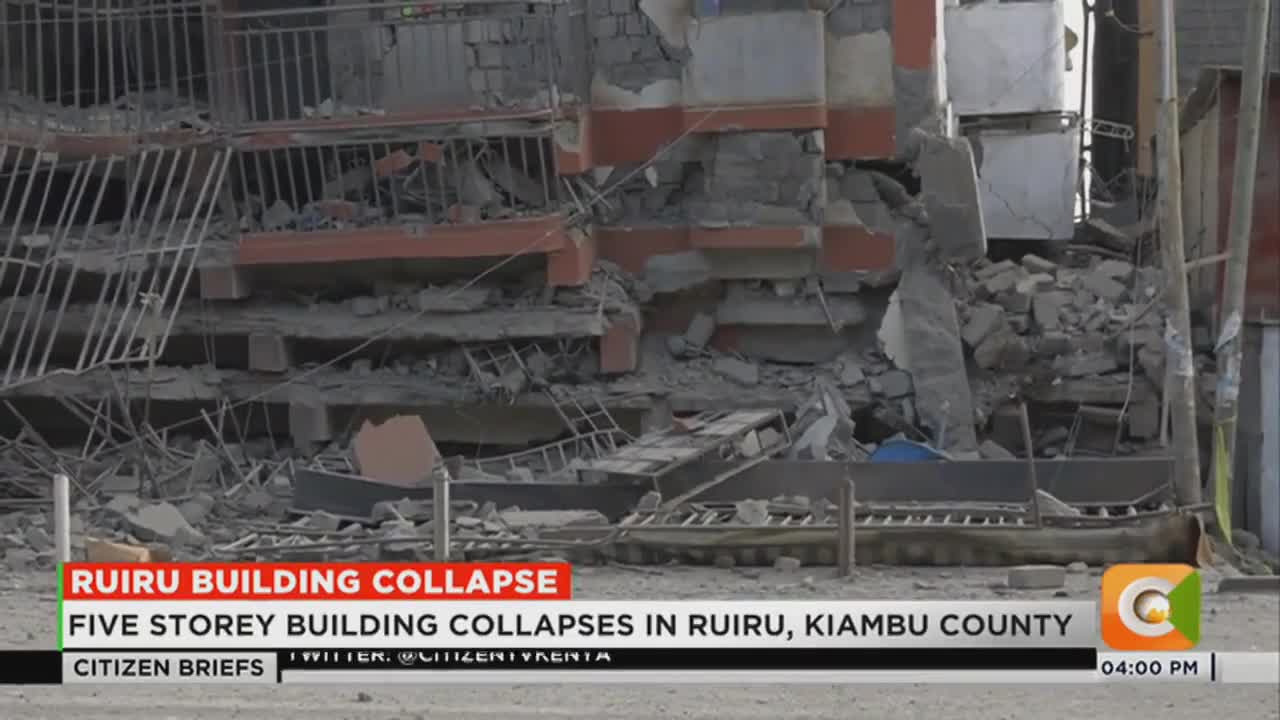 Ruiru building evacuated on Sunday collapses