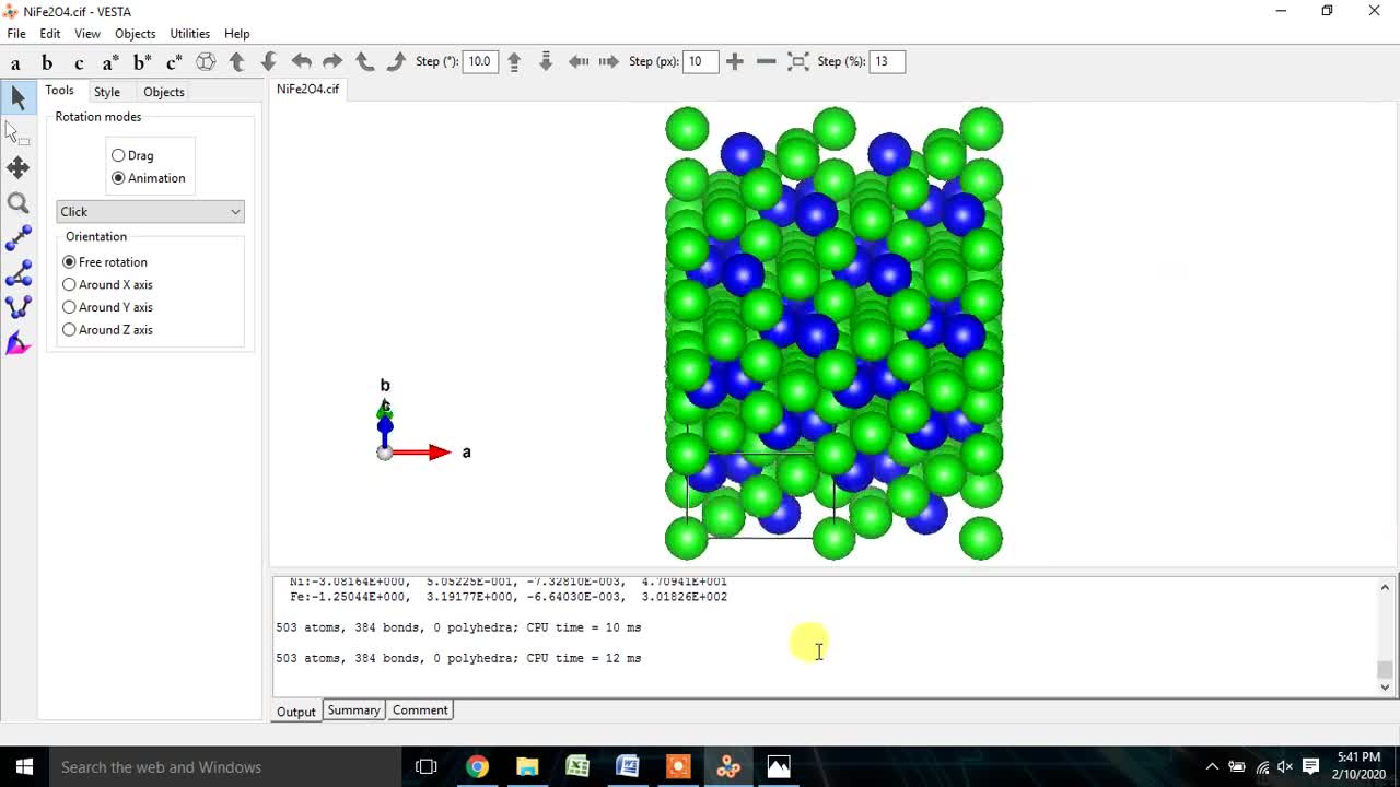 How to download CIF (Crystallographic Information File) file for the VESTA soft.