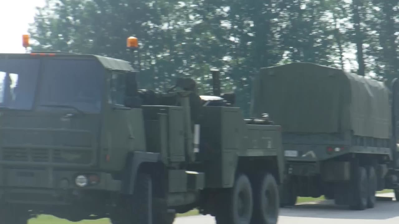 Military Setup at Peers Rec Plex - 50 plus troops