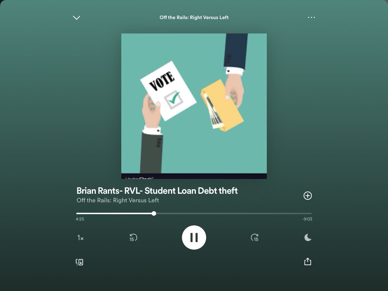 Off The Rail, Right Versus Left. Brian Rants - Student loan forgiveness Theft
