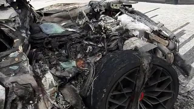 Head of the car is still intact