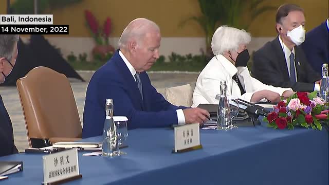 First meeting of Joe Biden and the president of China at the G-20 event