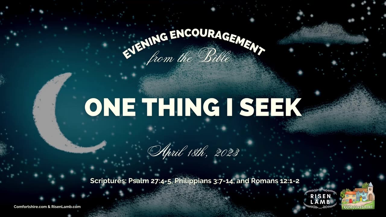 One Thing I Seek