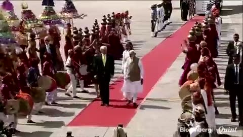 PM Modi Welcomes U.S. President Trump At Ahmedabad Airport