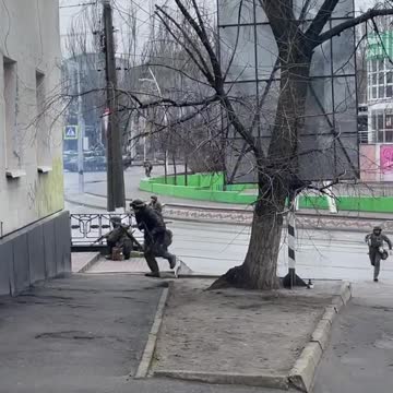 Russian forces entering Melitopol