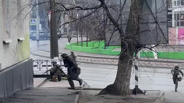 Russian forces entering Melitopol
