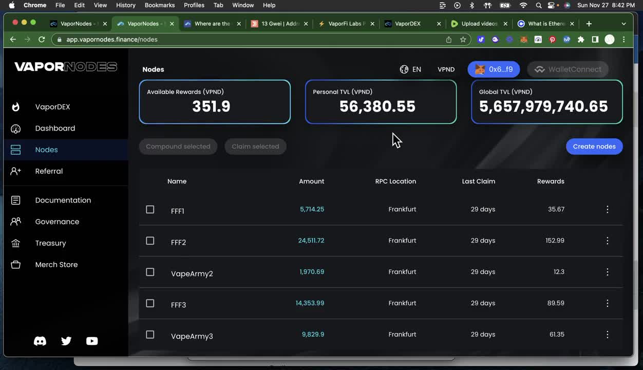 Vapor Nodes VPND Update! - New Rewards Scheme and More
