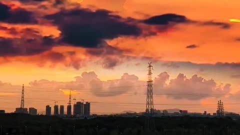 Clouds in the form of a girl