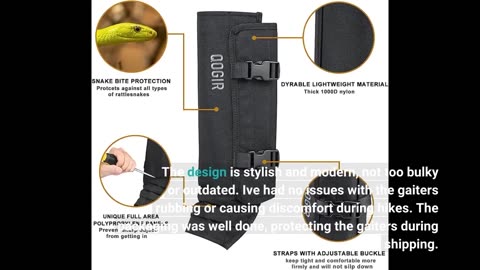 Buyer Feedback: skiguard Snake Guard Snake Gaiters, Waterproof Snake Chaps for Lower Legs, Snak...