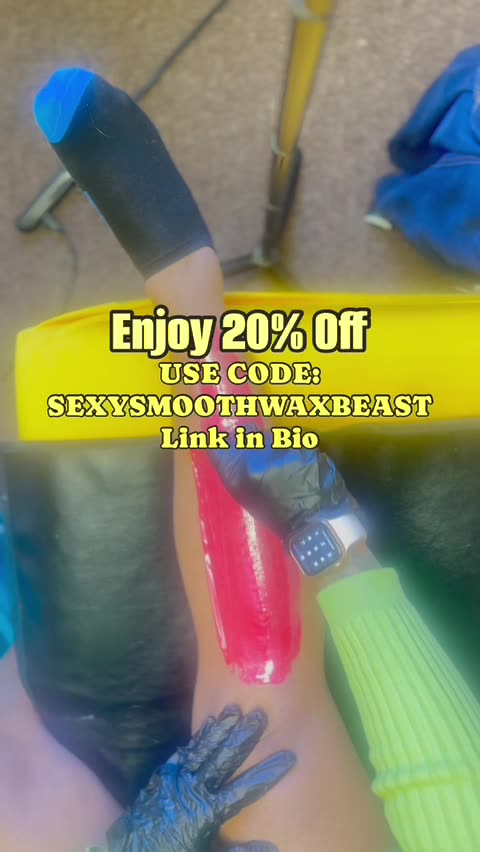 Leg Waxing Review: Sexy Smooth Cherry Desire Hard Wax | @thewaxbeast