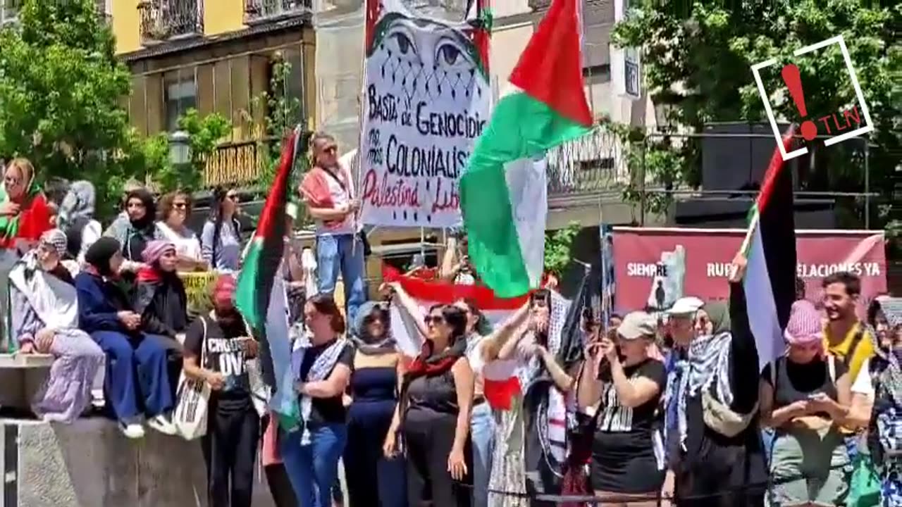 Miles de personas en Madrid piden al Gobierno romper relaciones con Israel