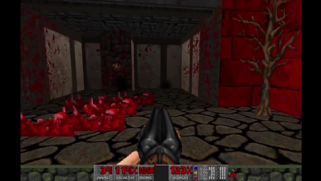 Brutal Doom 2 - Hell on Earth - Ultra Violence - Blood Citadel (PSMAP17) - 100% completion