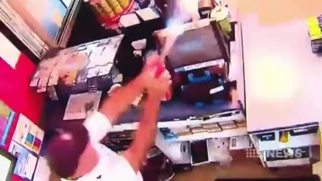 Man Fights off two Robbers With "Flamethrower"