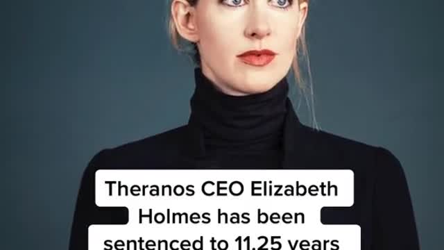 Theranos CEO ElizabethHolmes has been sentenced to 11.25 years in prison for blood-testingscam