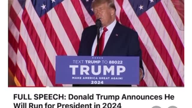 Trump candidacy 2024 announcement where he says that voting will be much different in 2024.