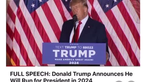 Trump candidacy 2024 announcement where he says that voting will be much different in 2024.