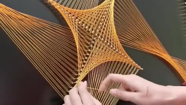 NAILS, INTO BOARD AND STRINGS ONE TO ANOTHER!