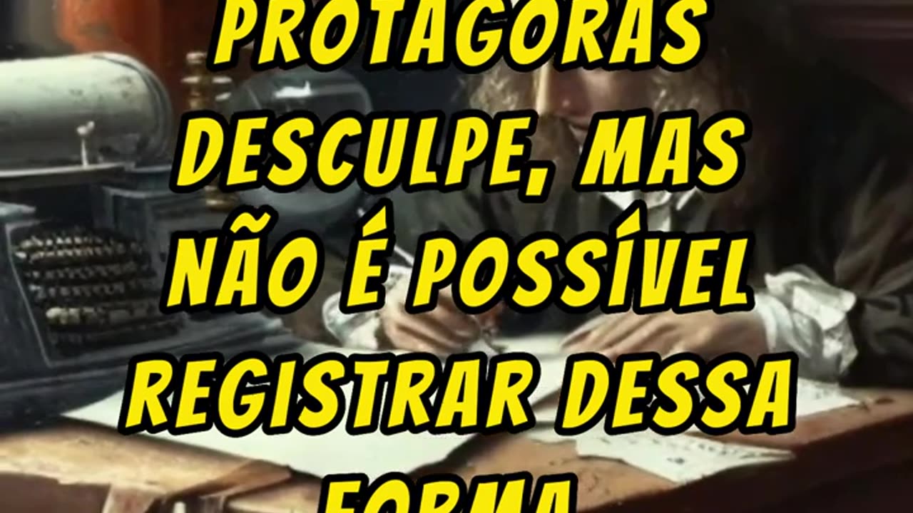 Protágoras O homem é a medida de todas as coisas