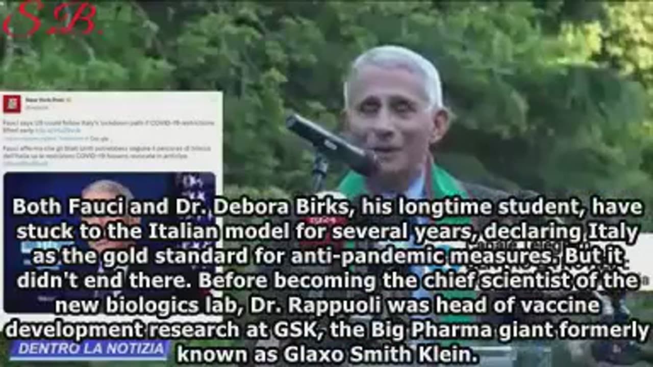 FAUCI + BIOLABORATORY ITALY = PANDEMICS