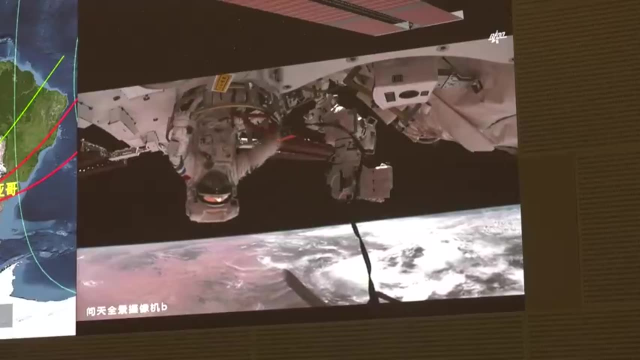 Chinese spacewalk in 2022 shows a Flat Earth