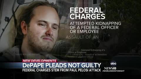 Pelosi attacker pleads not guilty to federal charges