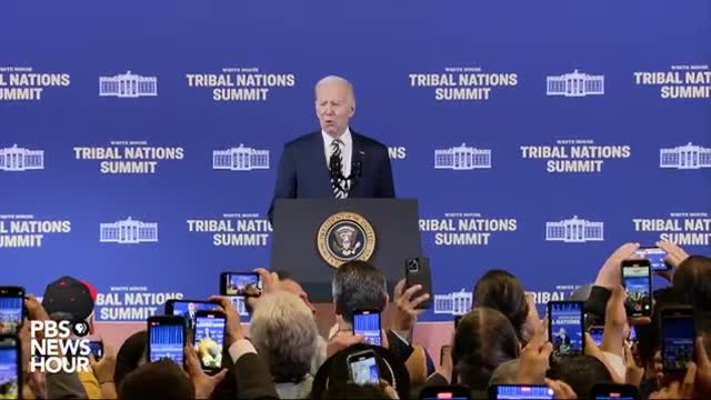 Biden addresses White House Tribal Nations Summit in Washington