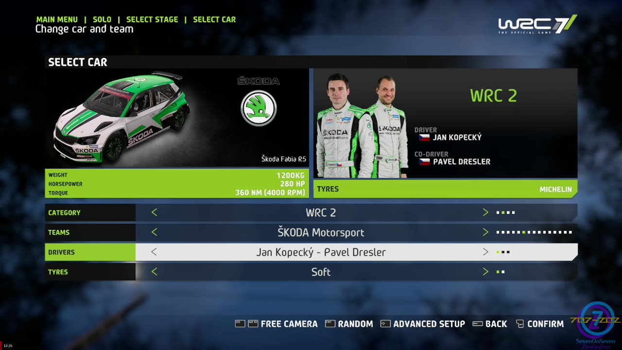 WRC 7 1-07 Quick Race at Australia with Skoda