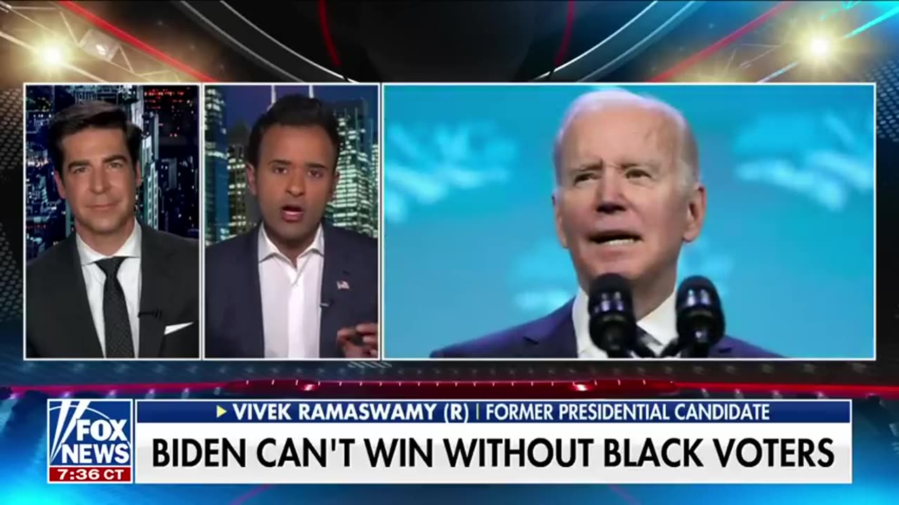 Vivek Ramaswamy_ Trump isn't putting on theatrics like Biden Gutfeld Fox News