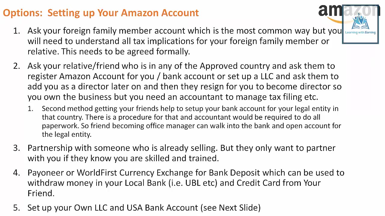 Setting Up Your Amazon Business Account Paid Training (Topic#4)