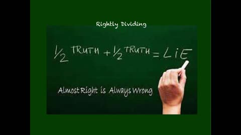 Rightly Dividing: Almost Right is Always Wrong