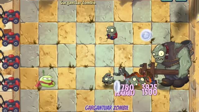 PvZ 2 Challenge - All Plants Max Level Power Up Gargantuar Zombie - Which Plant 's Best?